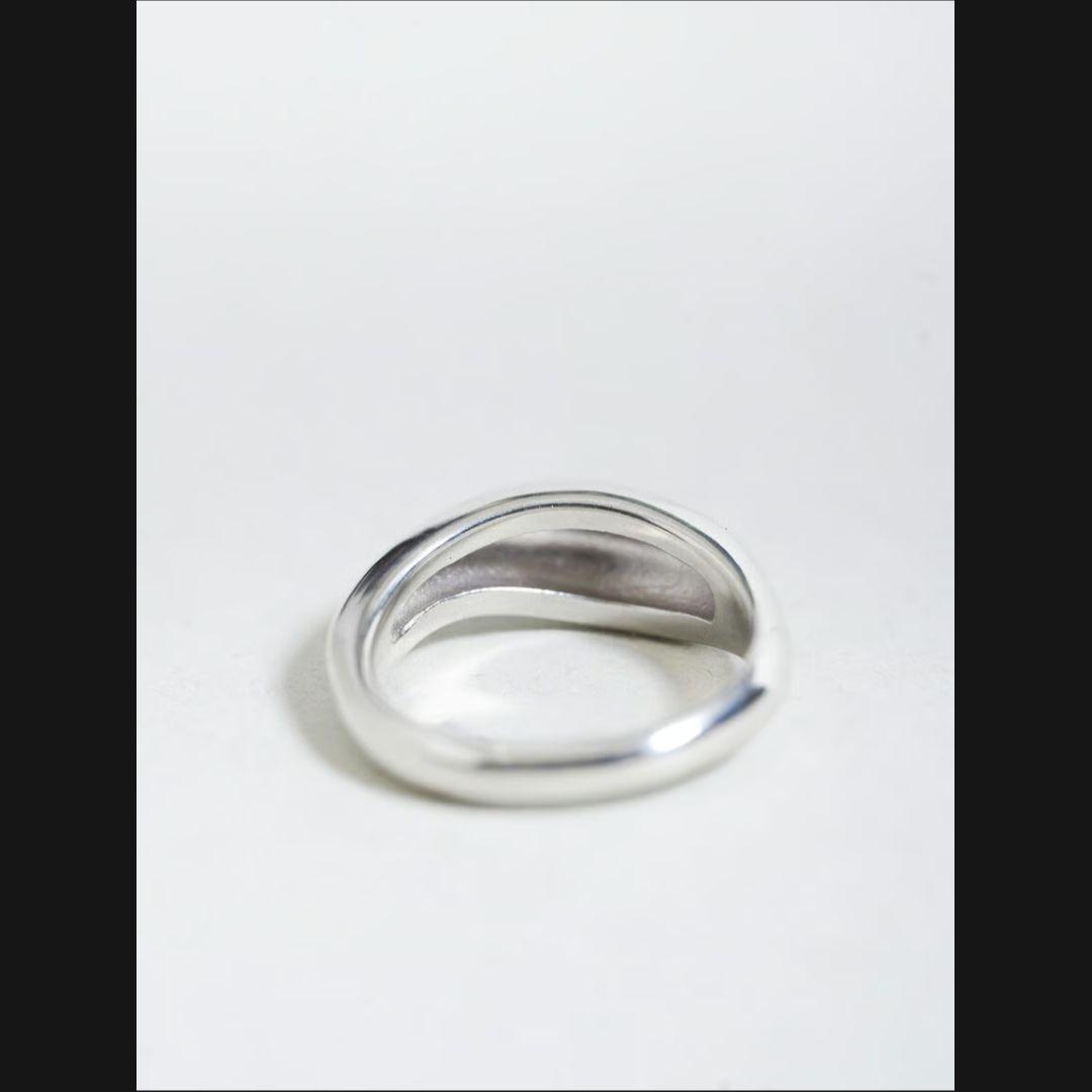【OX JEWELRY】Silver Curve Pinky Ring