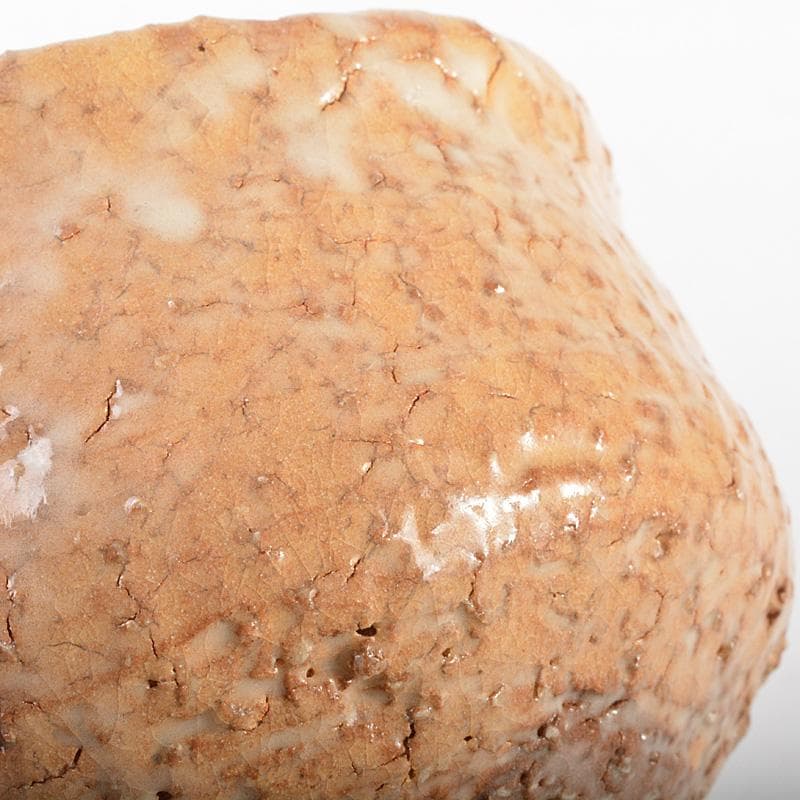 萩焼　十世　坂高麗左衛門　茶碗　銘「瑞年」　宗左（惺斎）極め箱　V　R7454