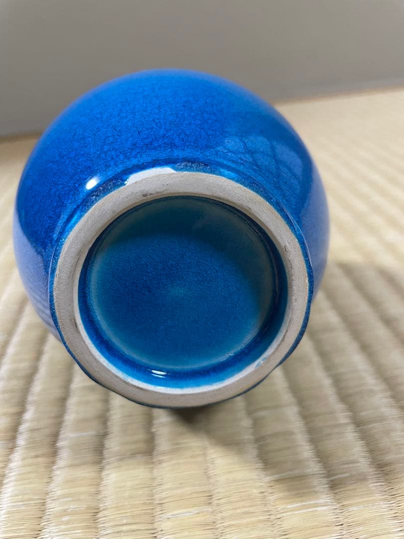 茶道具 永楽善五郎　交趾鶴首 花入