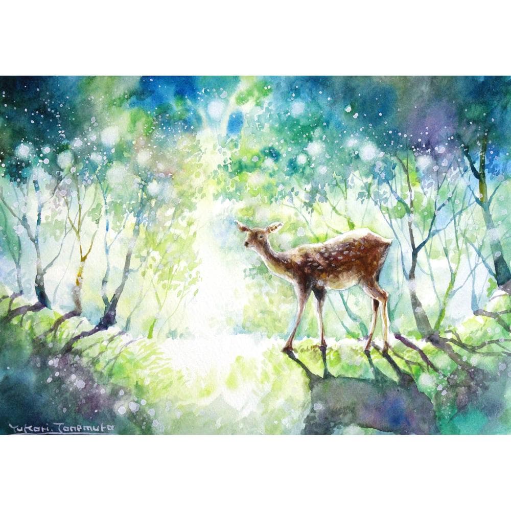 花空さま専用（原画）秋夜の森の祝福 #3　ほか　3点おまとめ