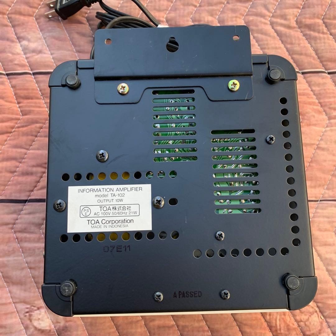 4個セットTOA TA-102 アンプ　インフォメーション　館内放送　呼び出し