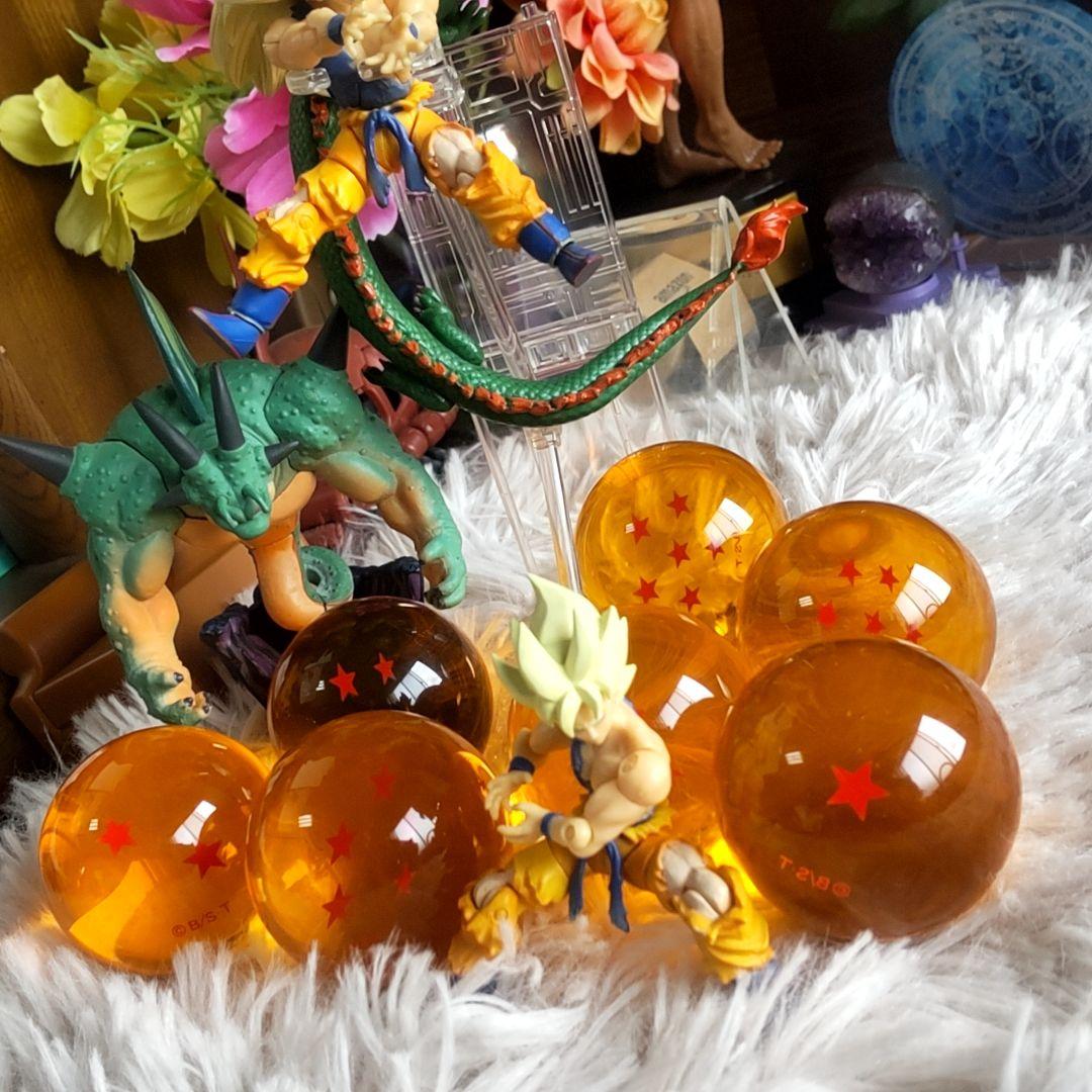 ドラゴンボールZ 悟空 超サイヤ人 3 掌動 アクリルドラゴンボール7つ 神龍風