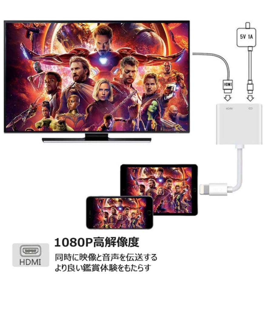 Lightning HDMI iPhone 10個セット超お得