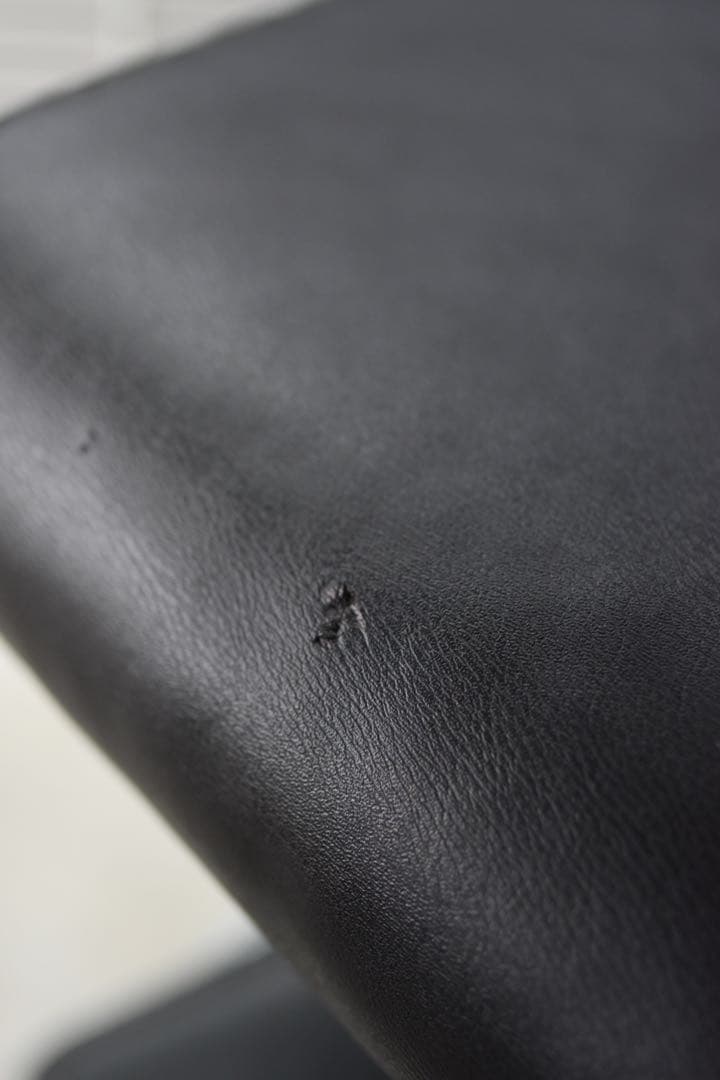 レザースツール　スツール　昇降式　ビンテージ家具　ポストモダン