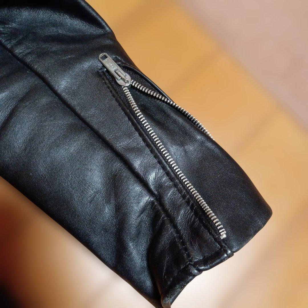 ショット　シングルライダース襟付き34