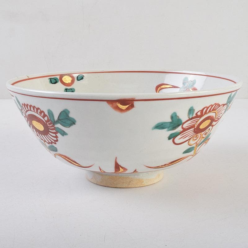 永楽善五郎造　呉州赤絵　魁字花鳥文　鉢　共箱　C　R9241