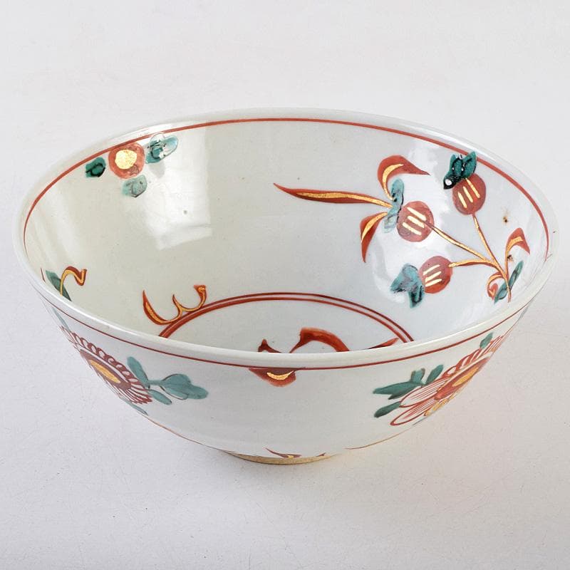 永楽善五郎造　呉州赤絵　魁字花鳥文　鉢　共箱　C　R9241