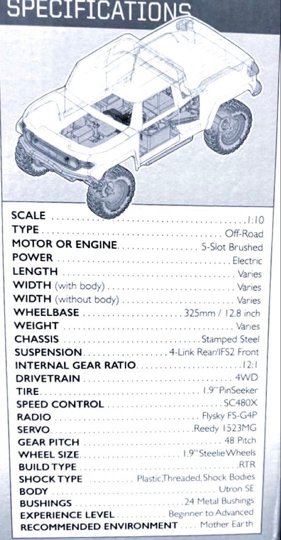 ホビーラジコン ENDURO UTRON TRAIL TRUCK 1/10