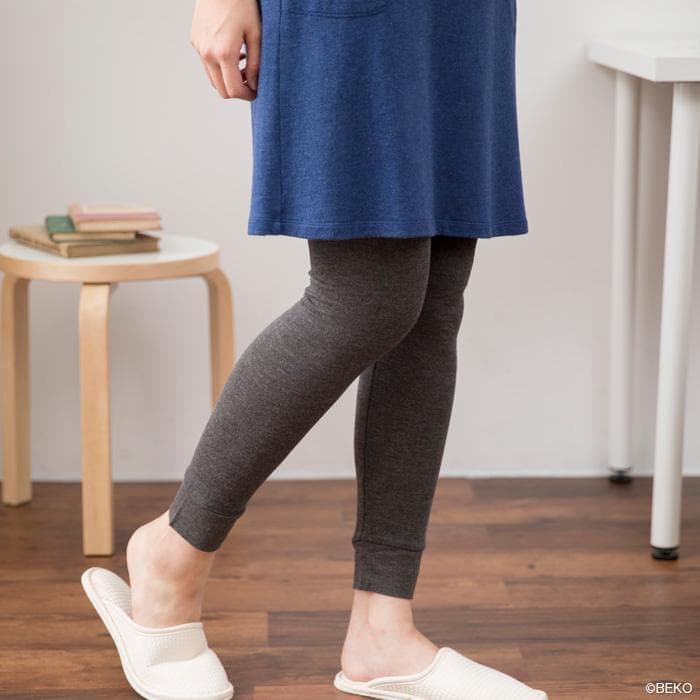 TAKEFU竹布 癒布 タートルネック＆パンツ セット M -Lサイズ 深煤竹色