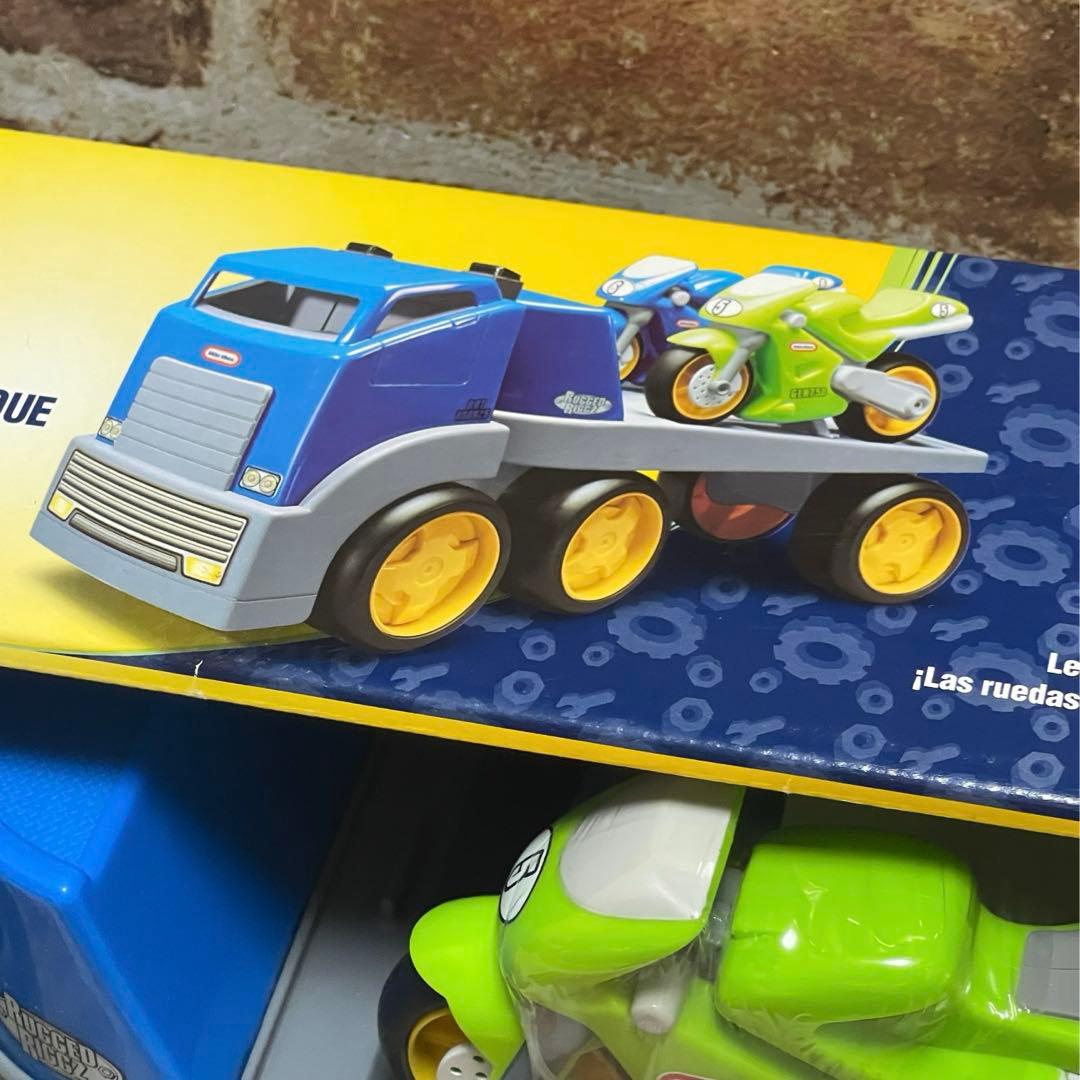 リトルタイクスRUGGED RIGGZ モーターサイクル運搬車&バイク２台セット