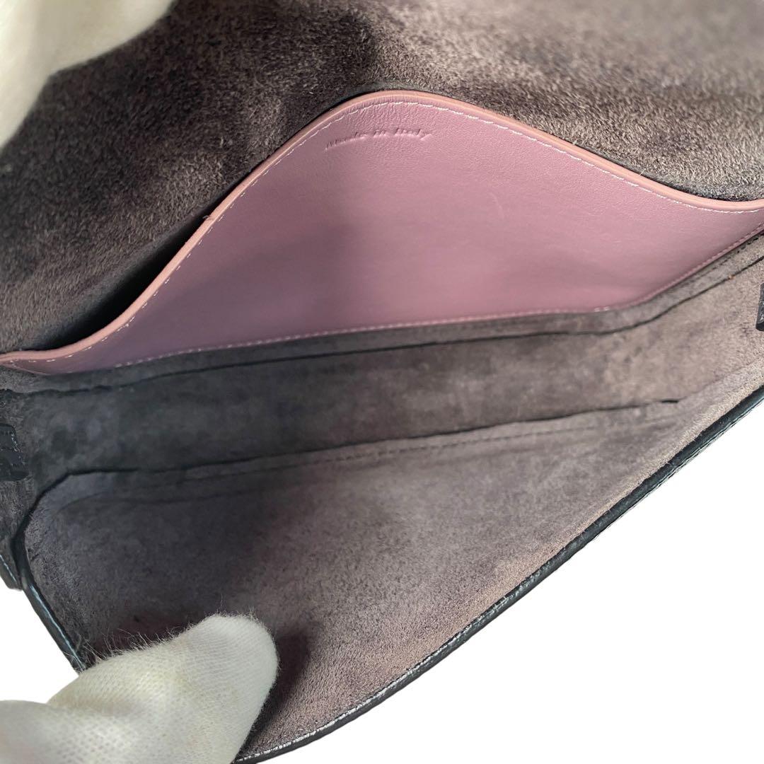 美品 セリーヌ CELINE ストラップクラッチ ショルダーバッグ ポシェット