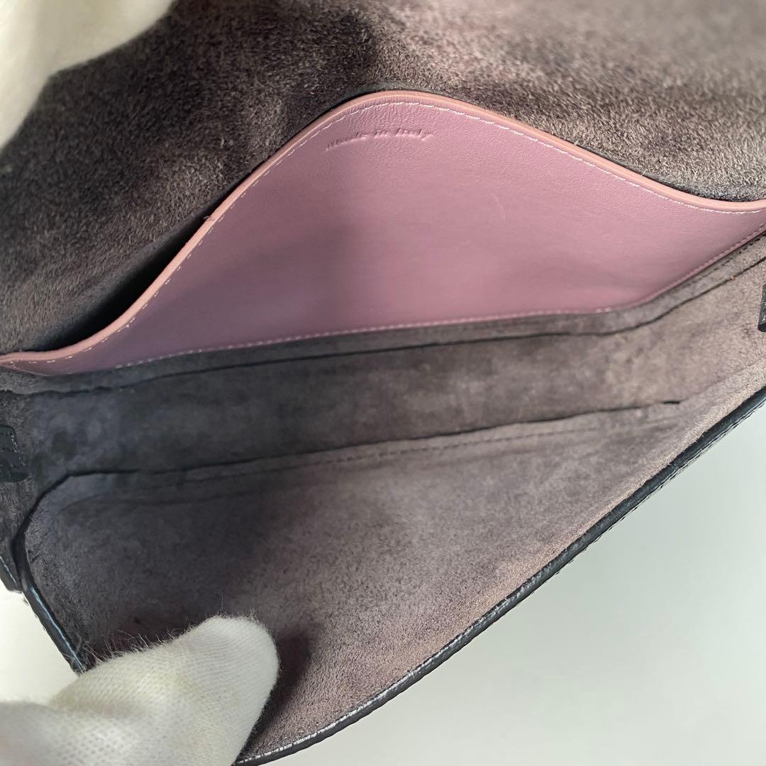 美品 セリーヌ CELINE ストラップクラッチ ショルダーバッグ ポシェット