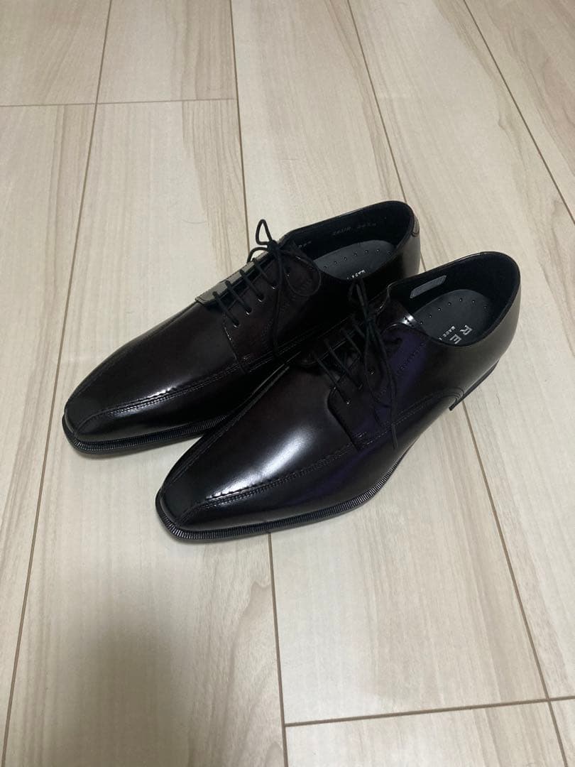 未使用 リーガル 黒 26UR スワールトゥ 革靴 ビジネスシューズ