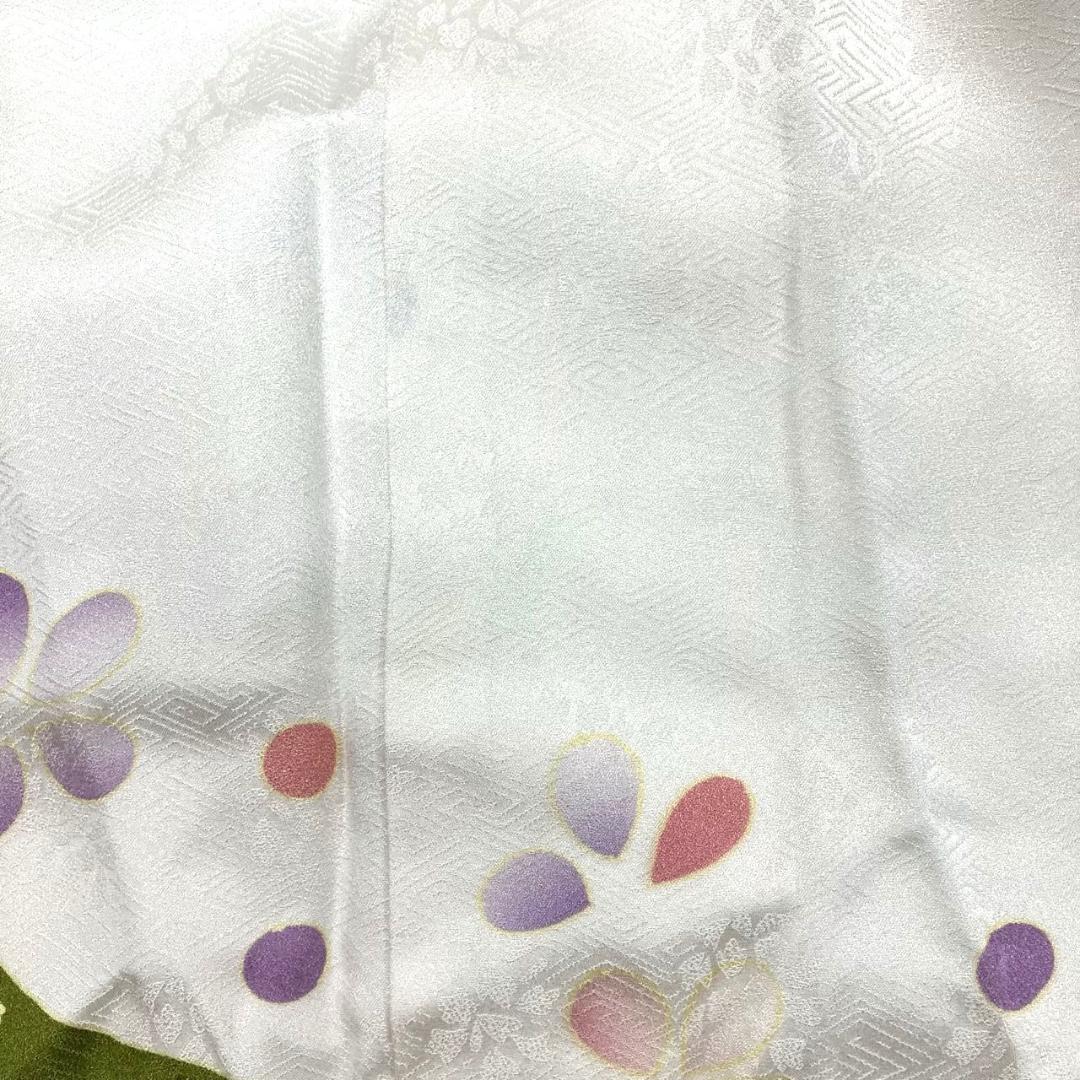 ≪早い者勝ち≫ 振袖セット 成人式 正絹 古典柄 振袖 白 S*63 ●