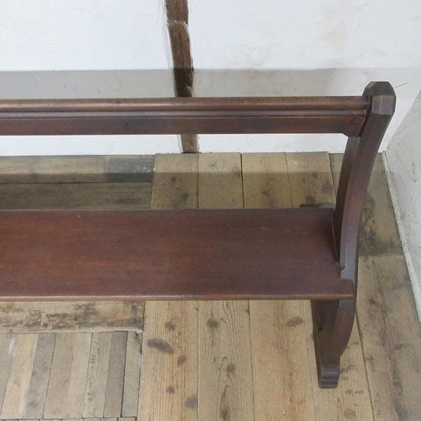 イギリス アンティーク 家具 ロングベンチ 長椅子 チェア 店舗什器 6866d