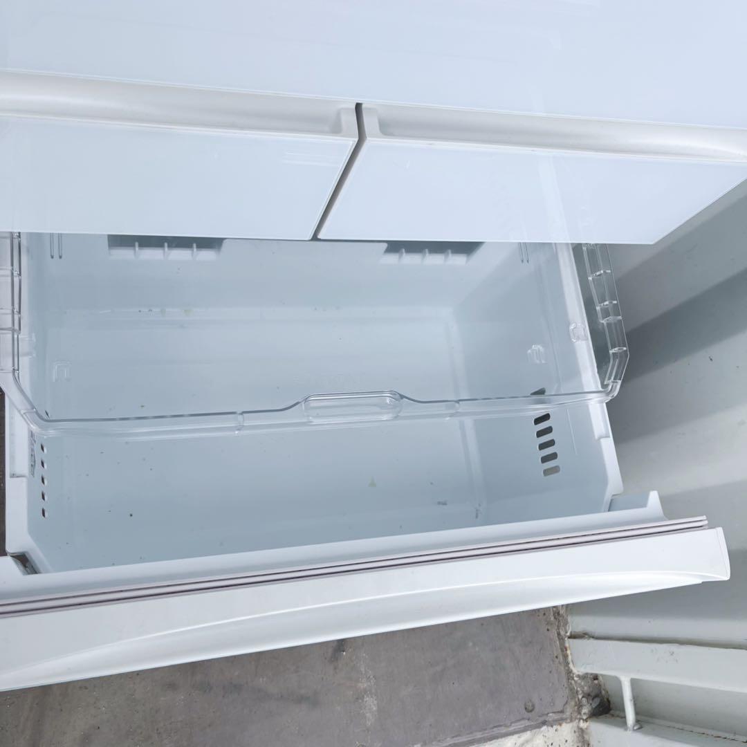 取付無料！東芝ベジータ真ん中野菜室 クリスタルホワイト6ドア冷蔵庫！洗濯機