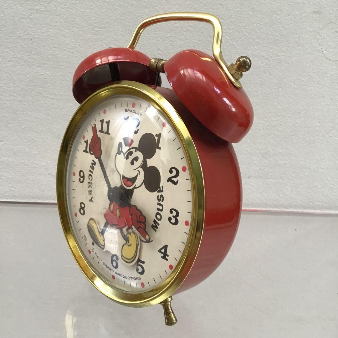 【専用】ミッキーマウス アラーム時計 置時計 BRADLEY ビンテージ