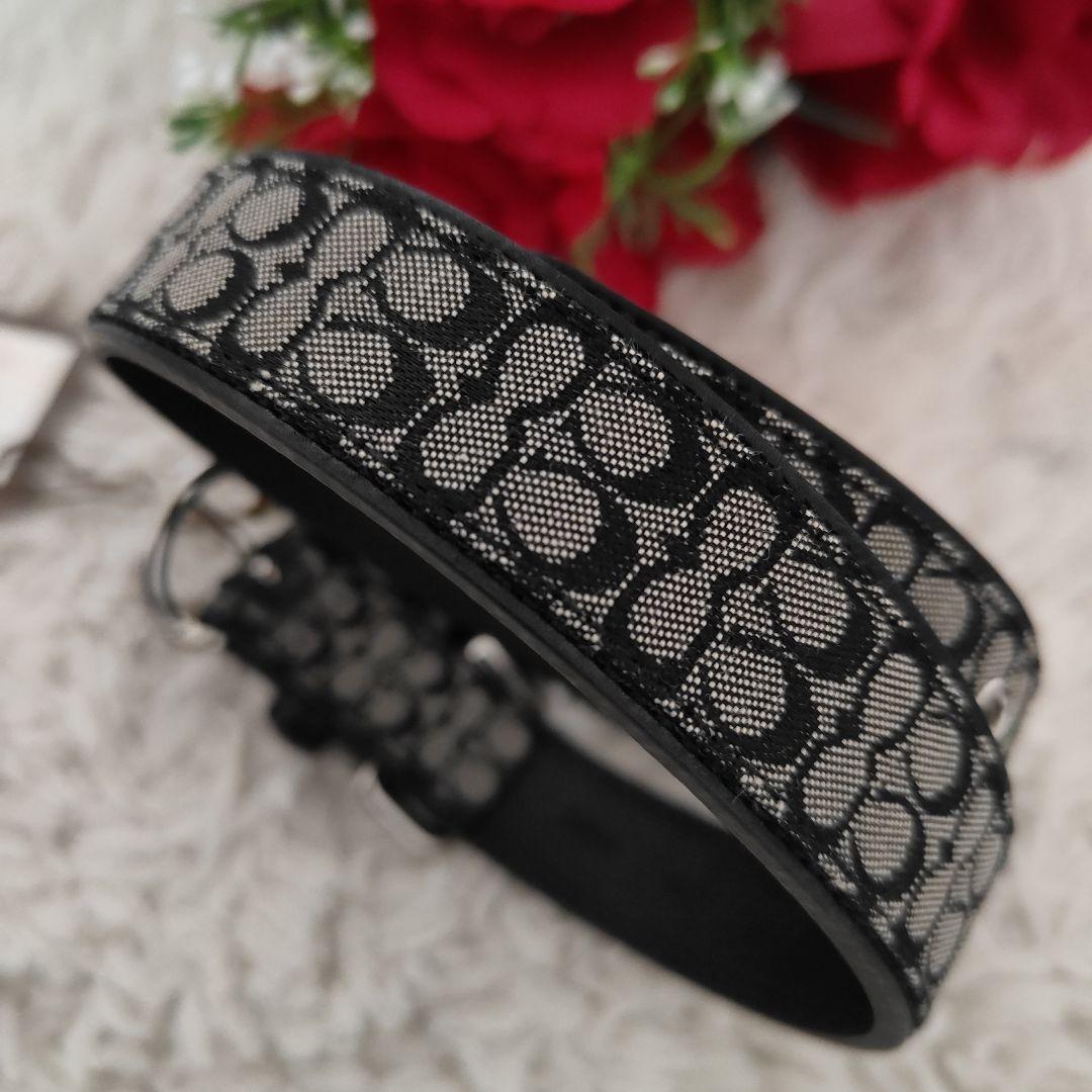 新品　COACH　コーチ 犬　首輪　レザー　中型犬　大型犬　L　シグネチャー