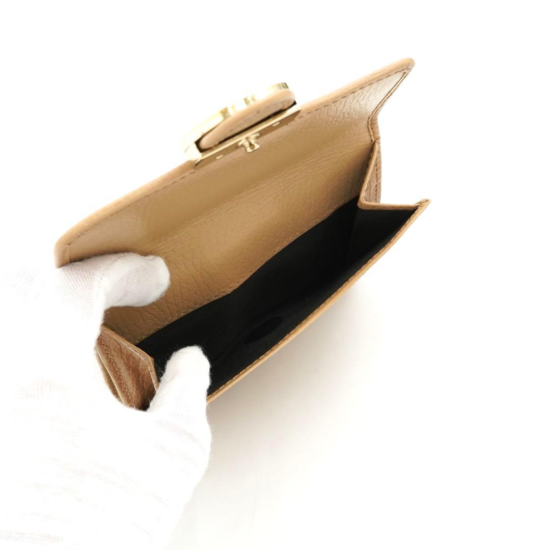 ✨未使用展示品✨　GUCCI ミニ財布　インターロッキング　二つ折り　GGロゴ