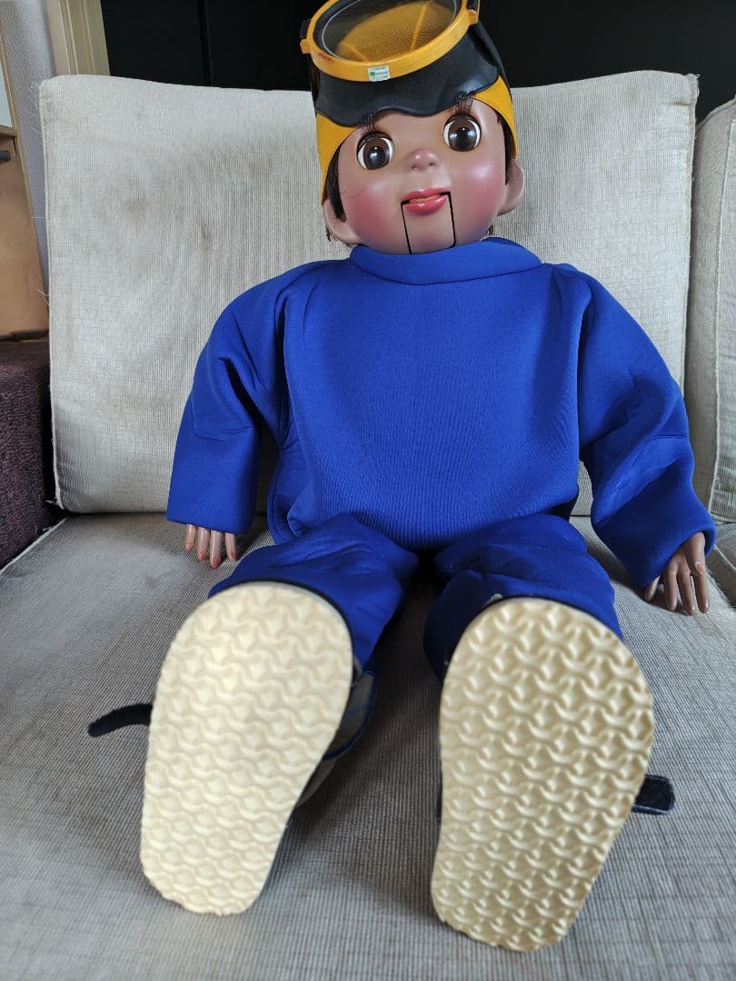 あすなろ腹話術人形男の子と女の子のかつら付き