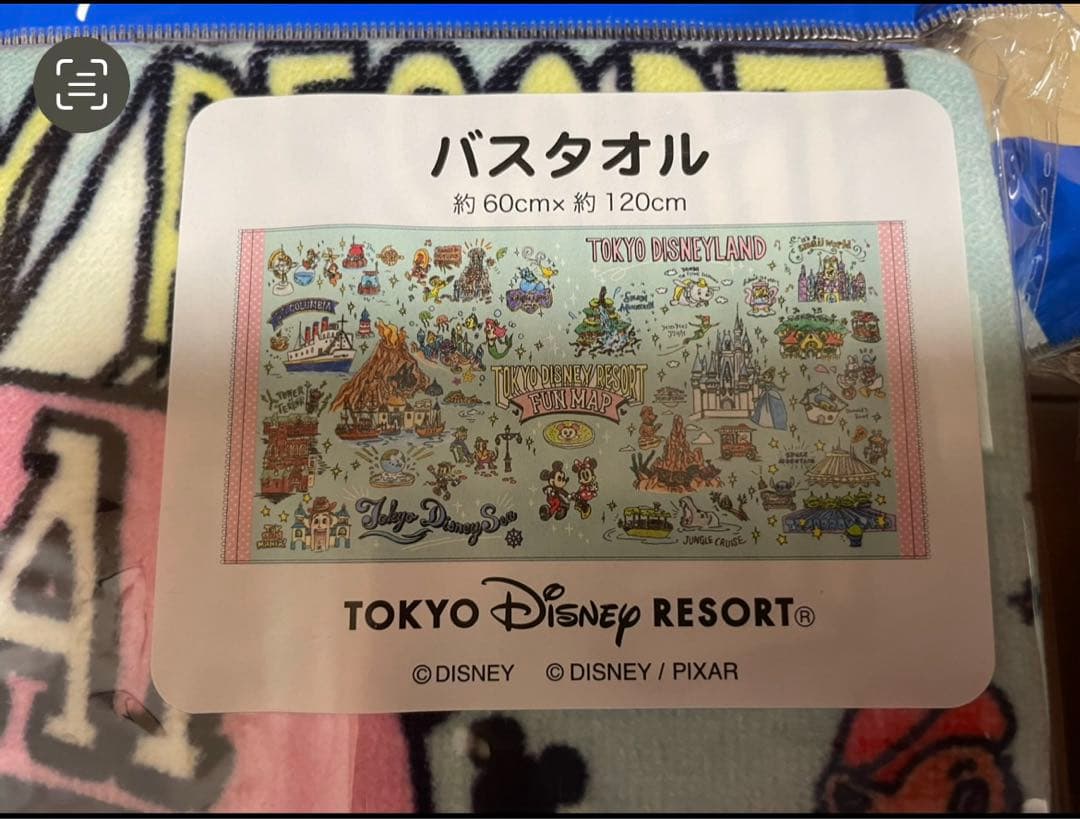 【購入前コメント必須】ディズニーリゾート☆ファンマップ☆タオルセット