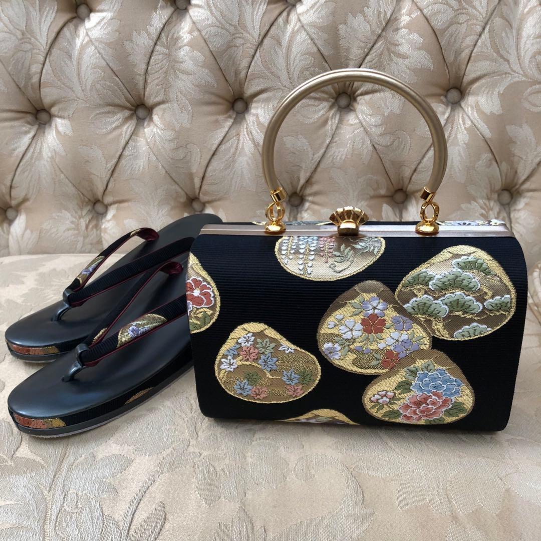 和装バッグ　草履セット フォーマル着物用