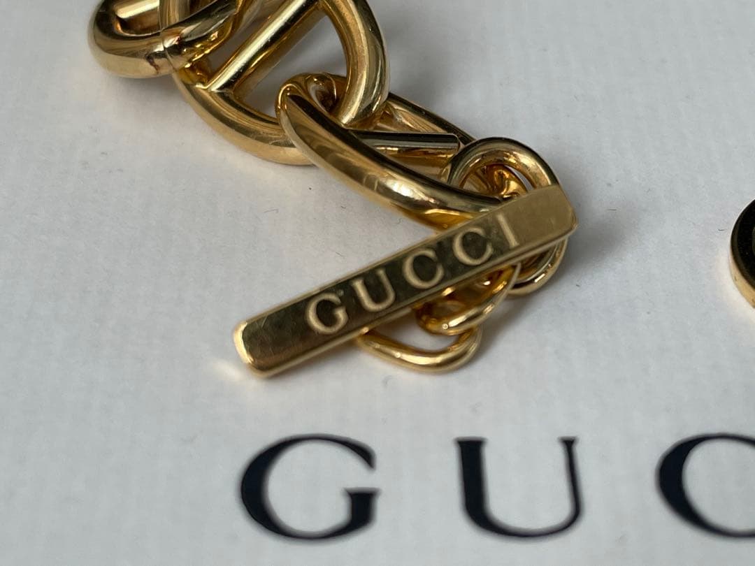 希少 GUCCI トムフォード期シェーヌダンクルブレスレット ゴールド