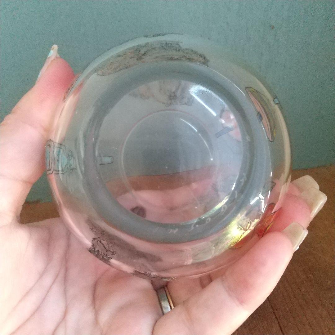 美品　木越あい　しりとり文グラス　ネコ　マウンテンゴリラ　ガラス作家