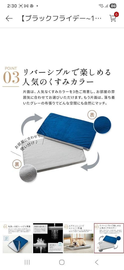 洗えるペットマット　クッションエアーXLサイズ　カバーセット