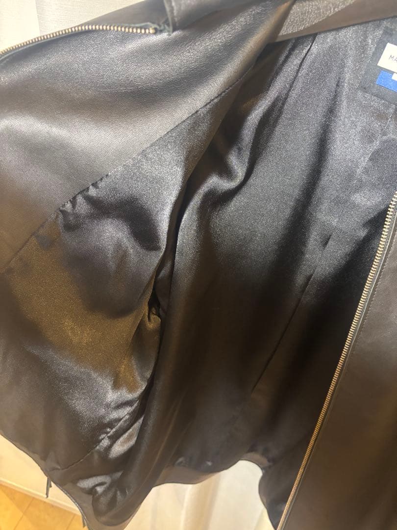 【極美品】MAISON SPECIAL ブラック レザー ジャケット 01