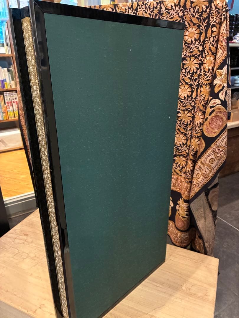 般若心経　屏風　共箱木箱　鄭容福書　美品　表装にシミや汚れ無し