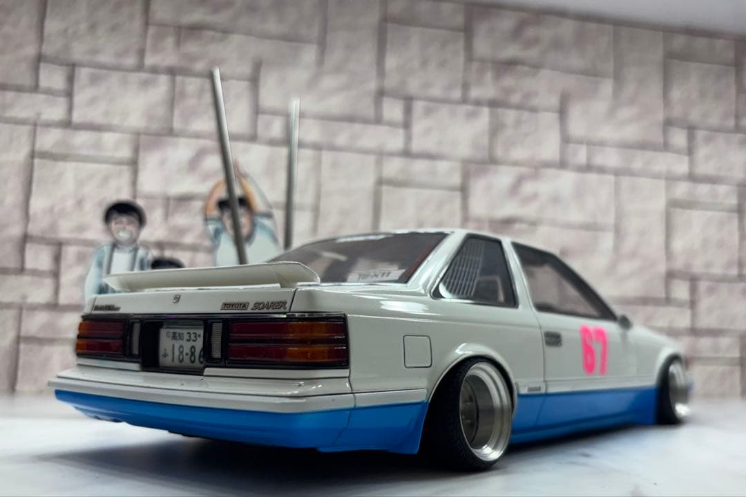 Ma-got！1/18シャコタン⭐︎ブギ　ハジメのソアラ & LBハコスカ