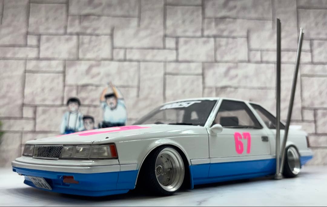 Ma-got！1/18シャコタン⭐︎ブギ　ハジメのソアラ & LBハコスカ