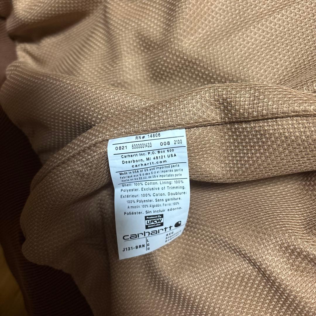 Carhartt アクティブジャケット Lサイズ ブラウン