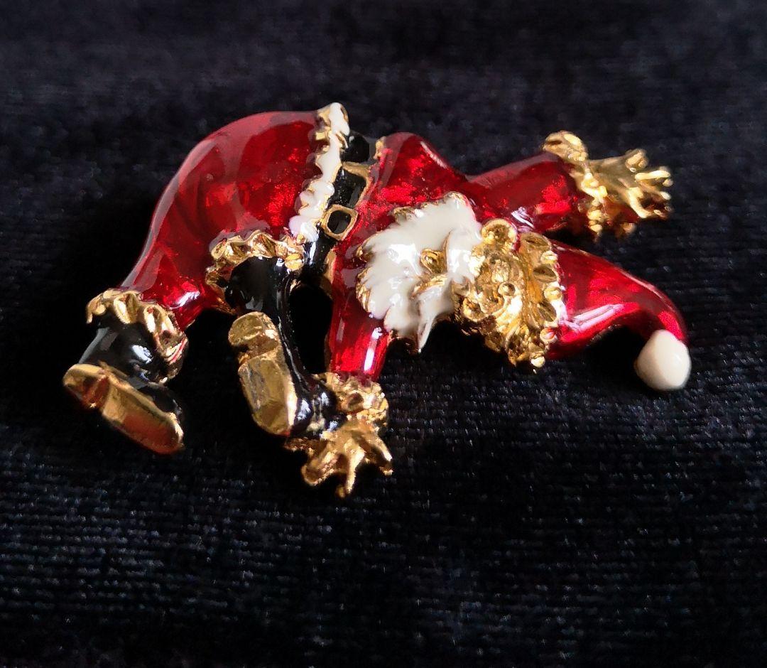 イタリア ヴィンテージ ブローチ GIOVANNI サンタクロース 398
