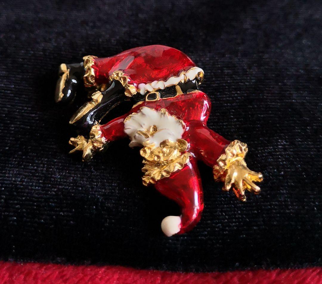 イタリア ヴィンテージ ブローチ GIOVANNI サンタクロース 398
