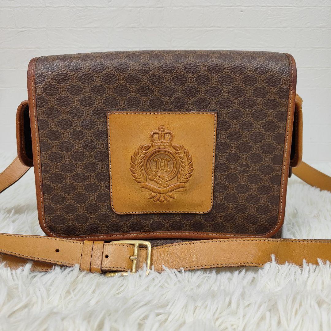 本日限定価格　セリーヌ　ショルダーバッグ　ボックス型　マカダム　トリオンフ