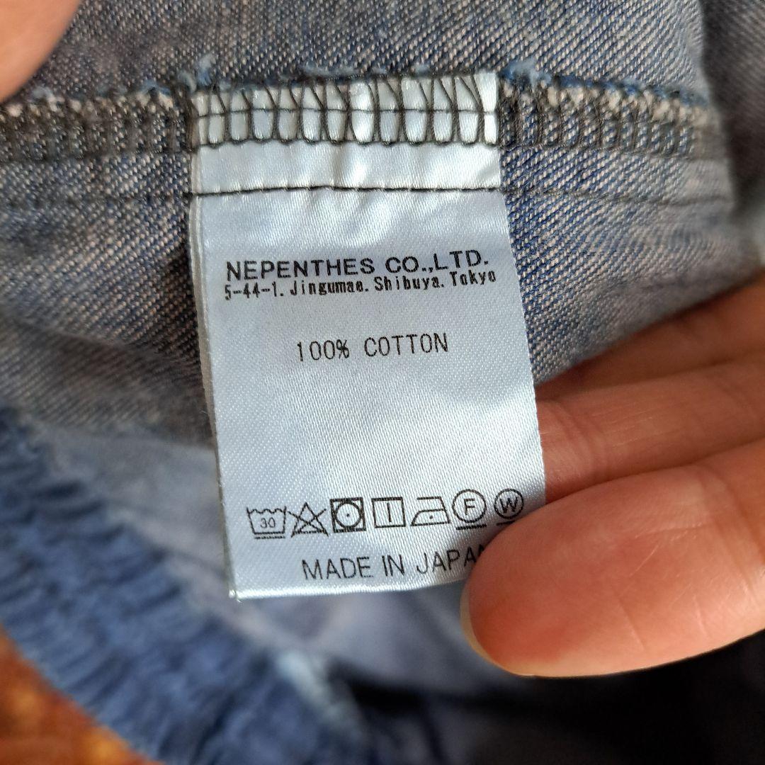 needles ニードルス ブルー ガウチョパンツ コットン ネペンテス