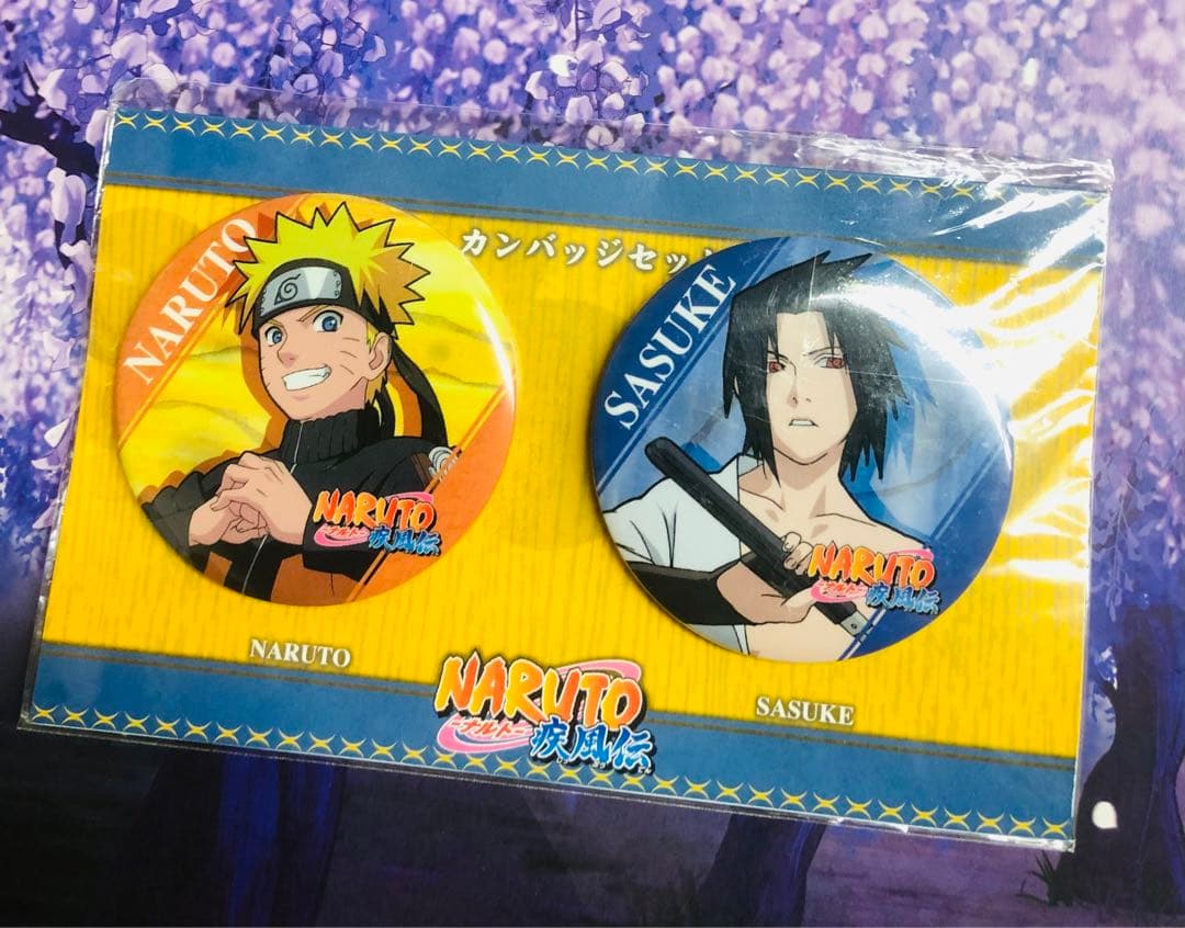 NARUTO ナルト　テレ東本舗限定　サスケ　缶バッジセット