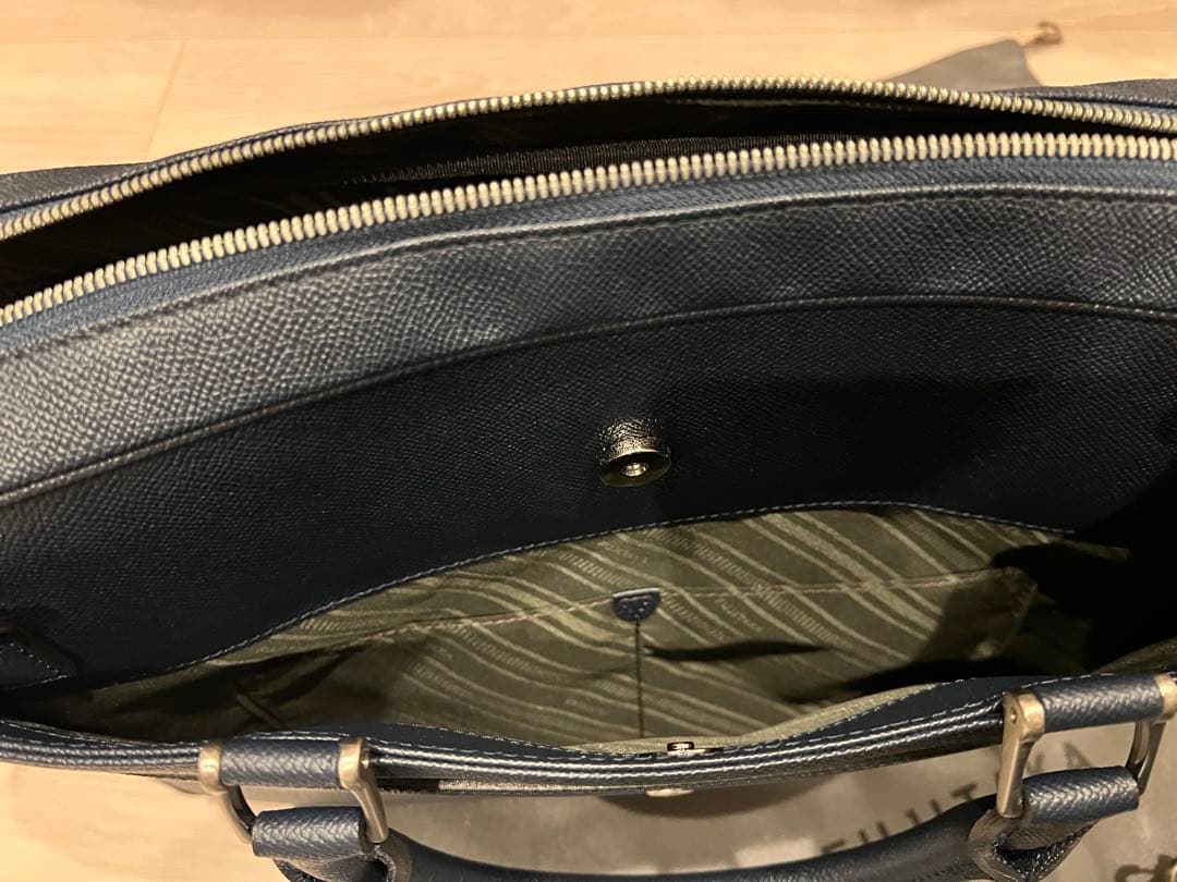 【新品同様】FUJITAKA ネイビー ビジネスバッグ