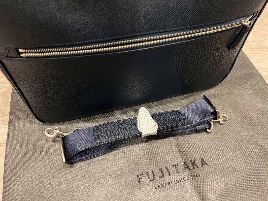 【新品同様】FUJITAKA ネイビー ビジネスバッグ