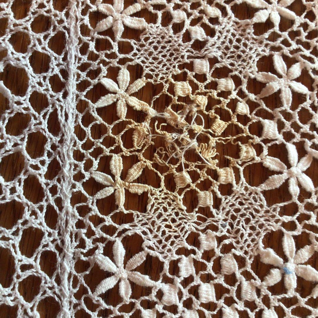 テーブルクロス ボビンレース アンティーク