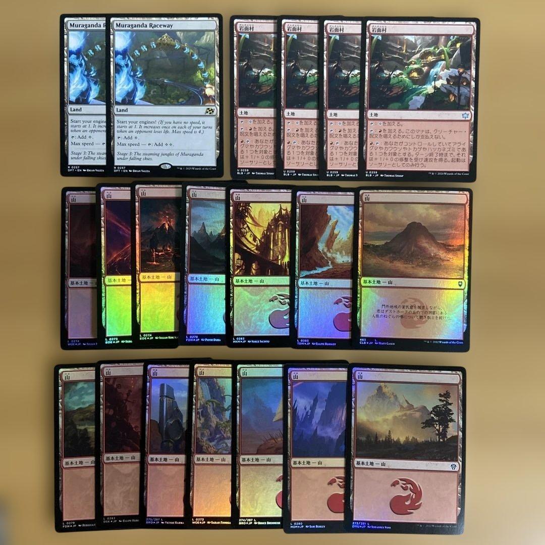 赤単60枚完成デッキ　調整パーツ大量付き