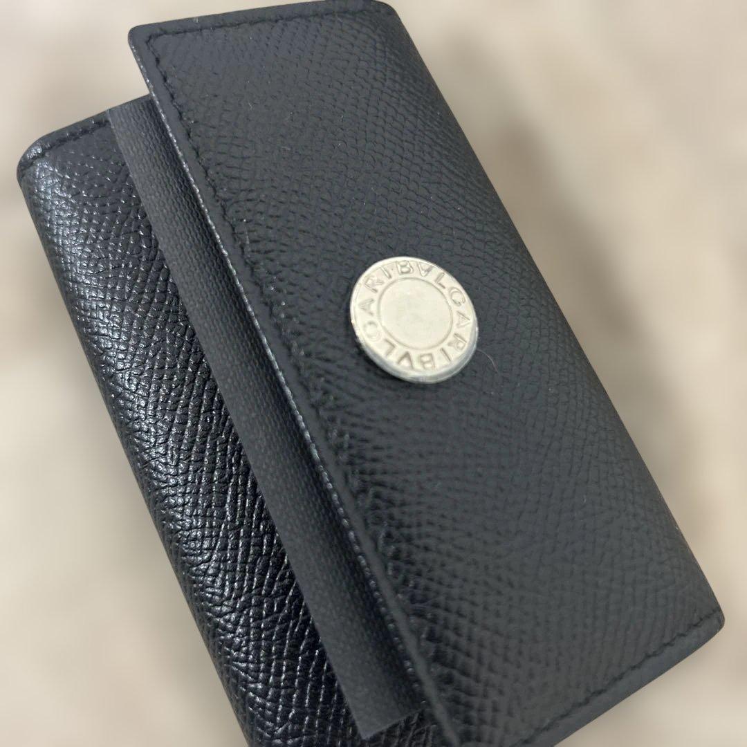 タ*ビ様 新品未使用品⭐︎BVLGARI ブラック レザー6連 キーケース