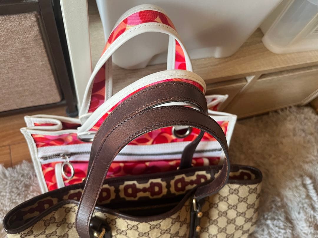 GUCCI トートバッグとCELINEドットバッグ2点セット