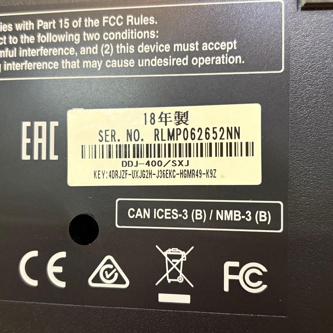 Pioneer DJ 2ch DJコントローラー DDJ-400