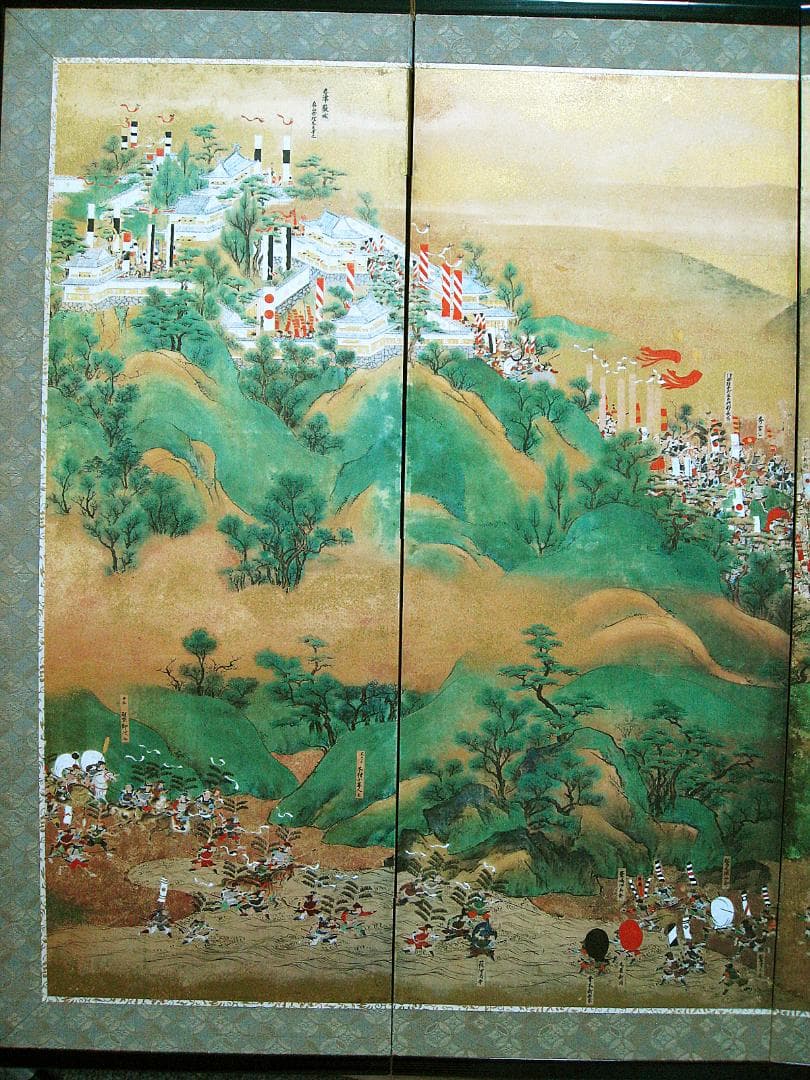 #希少 #レア #NHK #賤ヶ岳合戦図屏風 #複製画 #一隻 #大河鎧兜日本刀