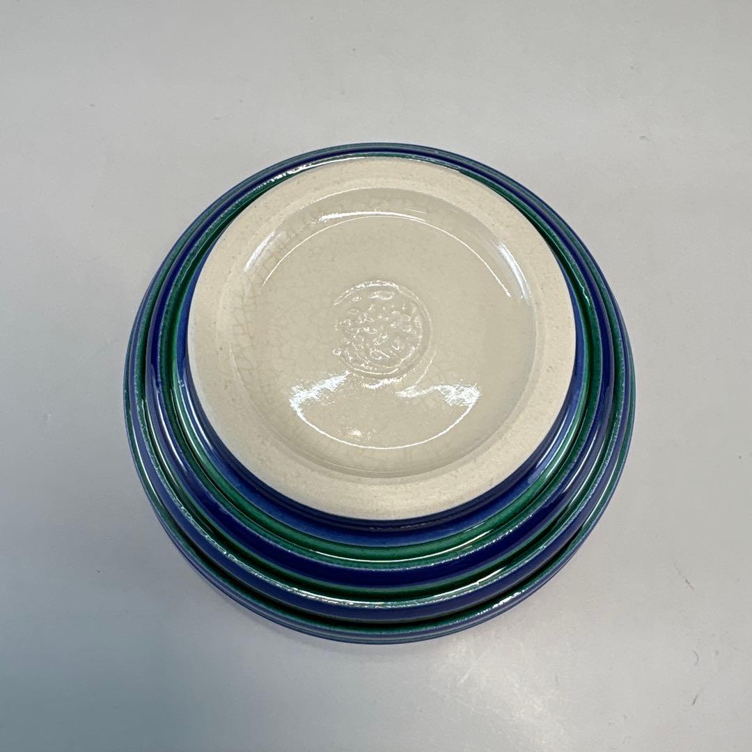 【茶道具】中村翠嵐造　交趾　独楽筋香合（共箱）★送料込★