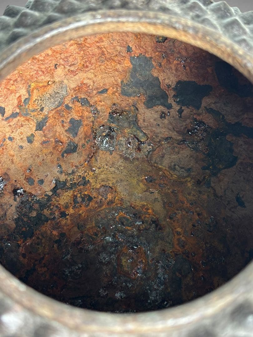 #龍文堂造 鬼あられ 鬼霰 鉄瓶/骨董