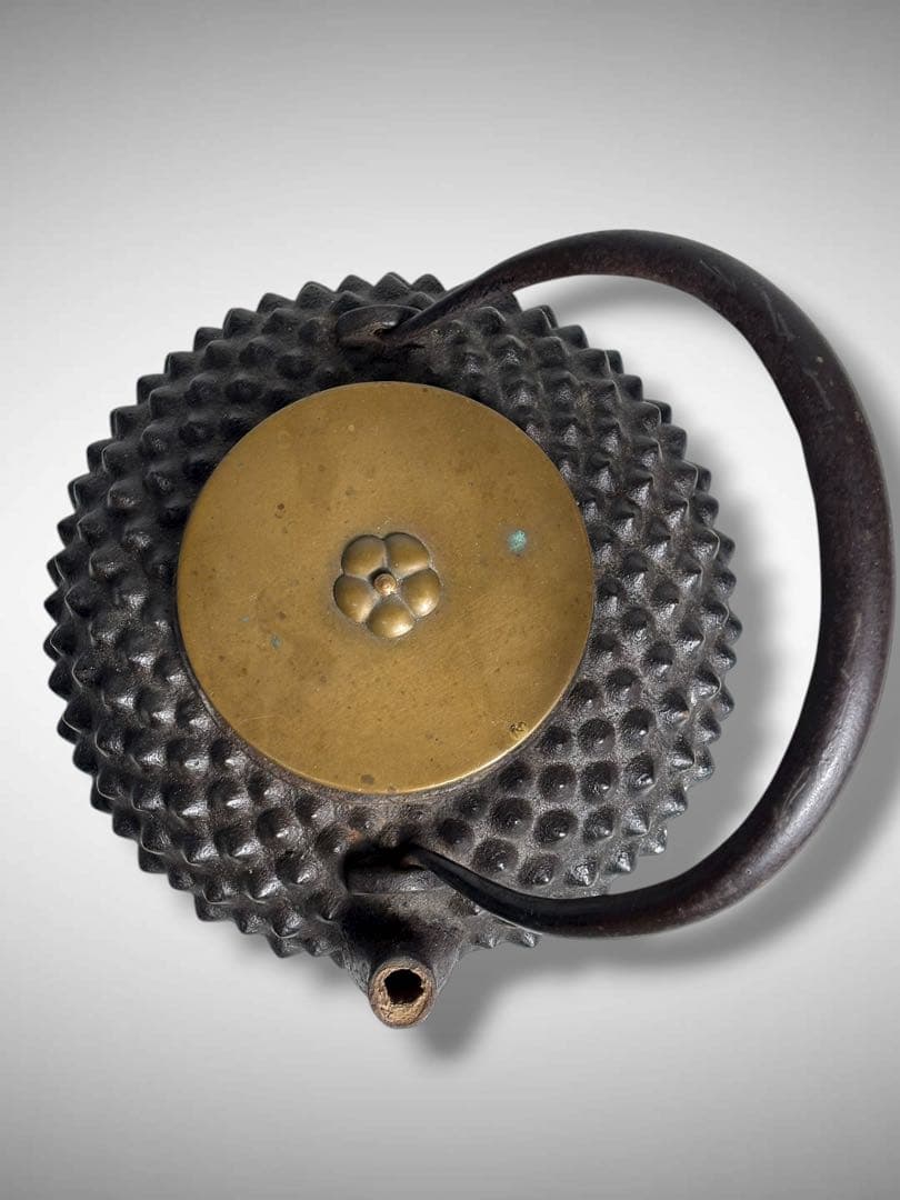 #龍文堂造 鬼あられ 鬼霰 鉄瓶/骨董